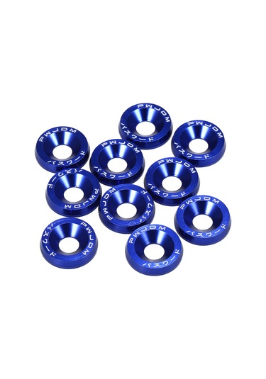 Suofeng 10 Adet Çelik Levha Alüminyum Araç Tampon Yıkama Maddesi, 8 Renk Seçeneği, M10 Somun Uyumlu, Kaliteli Ve Dayanıklı