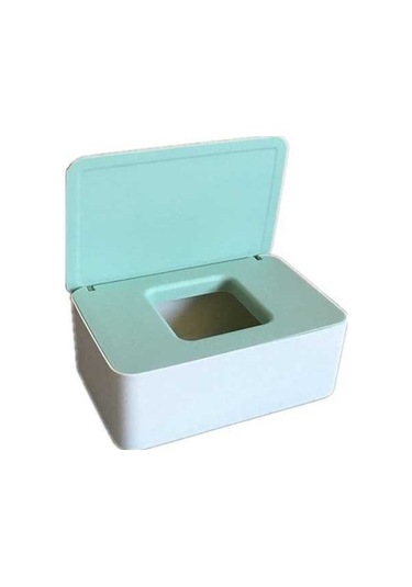 Novahub Kapaklı Mutfak Kutusu: Islak Mendil & Maske, A597 Beyaz Beyaz