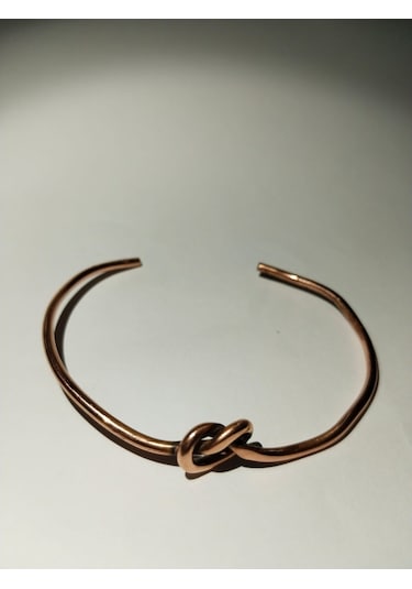 Düğüm Model El Yapımı Saf Bakır Bileklik Aksesuar Şık Takı Çok Renkli