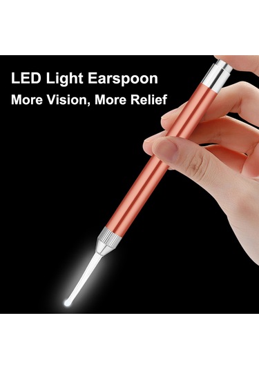 Geeroyoo Aile İçin Led Işıklı Kulak Temizleme Seti - Çocuk Ve Yetişkin Uygun, Alüminyum Ve Paslanmaz Çelik, Mavi, Pil Dahil Değil