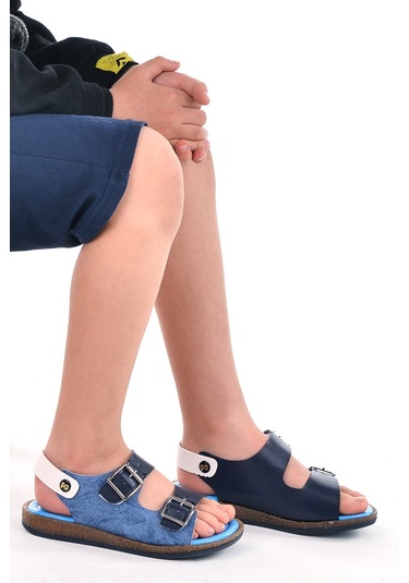 Kiko Kids Erkek Çocuk Sandalet Şb 2330-39 Lacivert - Mavi 001