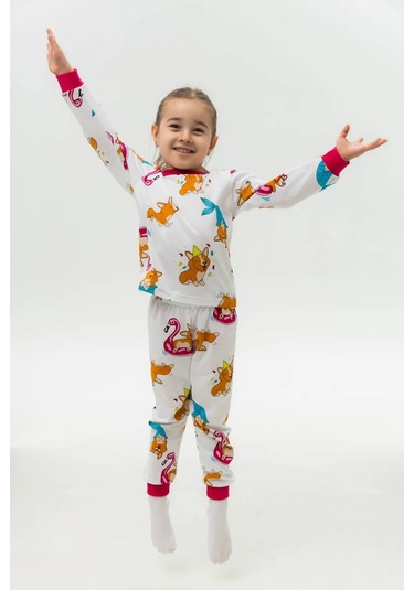 Optovıckoff Kız Çocukları İçin Köpekli Pijama 268662663 Pembe