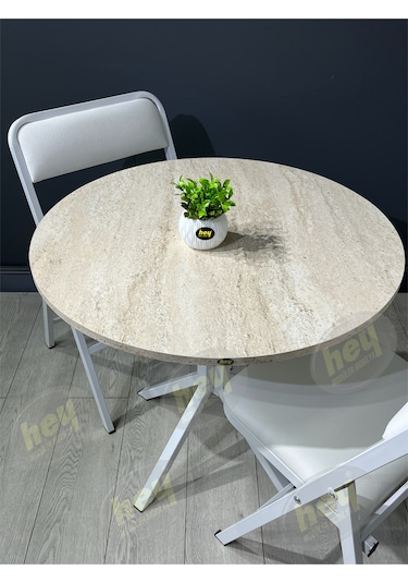 Aras 2 Kişilik Yuvarlak Mutfak Yemek Masası Takımı 2+1 Traverten Kazayağı 80 Cm Traverten-kazayağı Aras 2 Kişilik Yuvarlak Mutfak Yemek Masası Takımı 2+1 Traverten Kazayağı 80 Cm Traverten-kazayağı