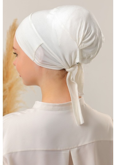 Sihirli Yapışkanlı Kaymayan Bone Ekru Ekru