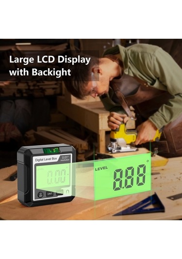 Trendooze Taban. Seviyesi Seviye Ölçer Manyetik Makineleri Lcd İşleme İnşaat İle İçin Elektronik Dijital Baloncuk Aracı, Aracı Ahşap Açı Lt