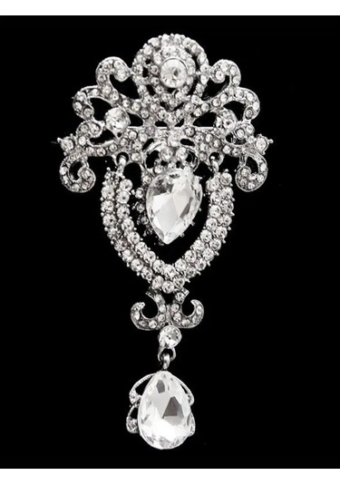 Beautiful Detail Büyük Takış Broş 145622479 Beyaz