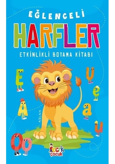 Eğlenceli Harfler - Etkinlikli Boyama Kitabı- Bıcırık Yayınları