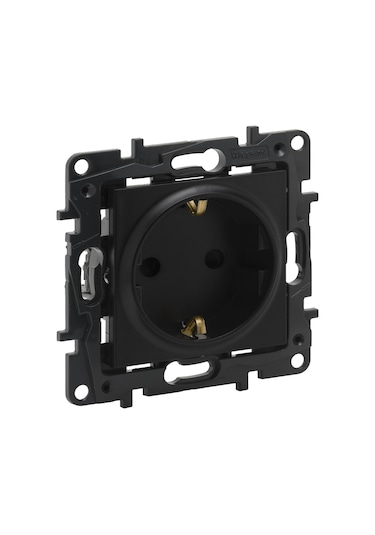 Legrand Raventi Serisi Çocuk Korumalı Topraklı Prizsiyah - 768615