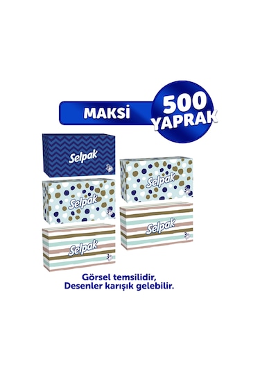 Selpak® Maxi Kutu Mendil 5'li