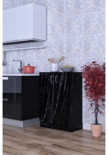 Masal Çok Amaçlı Dolap 2 Raflı 2 Kapaklı Mutfak Balkon