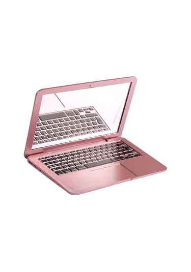 Suntek Makyaj Aynası Mini Ayna Katlanır Dizüstü Çanta Pembe