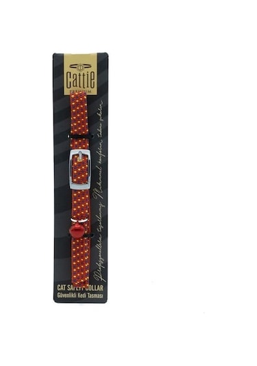 Cattie Lastikli Kedi Boyun Tasması Kırmızı 1x20-30 Cm
