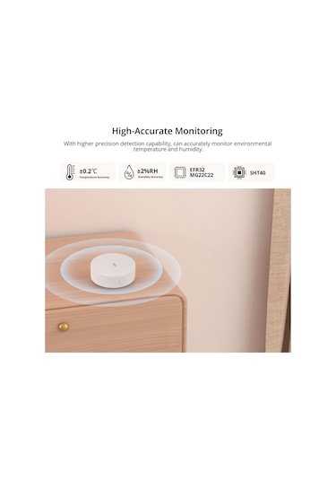 Singree Sonoff Snzb-02p Zigbee 3.0 Uyumlu Sıcaklık Ve Nem Sensörü Uzaktan İzleme Ve Akıllı Ev Otomasyonu