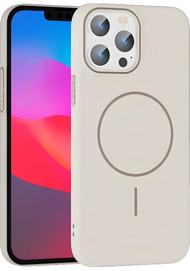Joko İphone Uyumlu 14 Pro Max Kılıf Bros Magsafe Kapak Krem