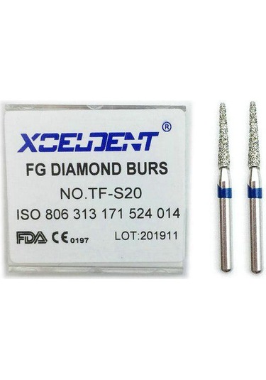 10 Adet Diş 1.6mm Fg Elmas Bur Matkap Seti Fit Yüksek Hızlı El Aletleri Parlatma Diş Hekimliği Malzemeleri Tf-s20