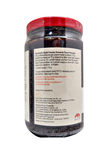 Lee Kum Kee Sarımsaklı Siyah Soya Fasulyesi Sosu 368 G