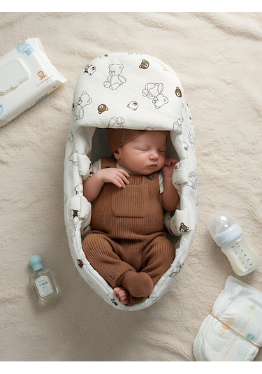 Mini Ayıcıklı Bebek Taşıma Çantası