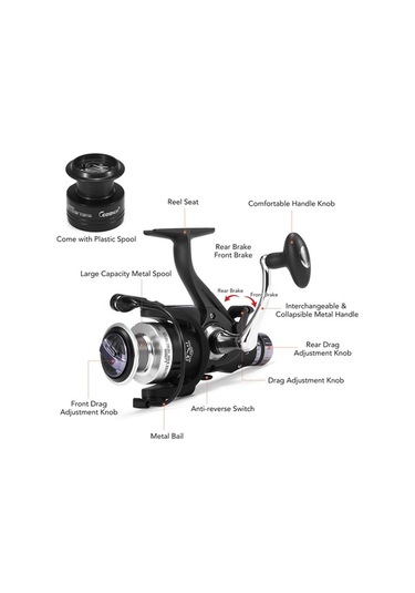 Artfulabode Sistemi Saplı Pürüzsüz Olta Olta Makarası Fren Dönüşlü Değiştirilebilir Çift Bb Aletleri 9+1 Wg