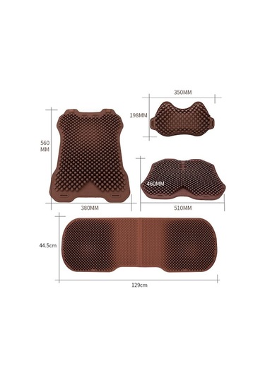 Novahub Silikon Araba Soğuk Ped, Renk: Kafalık Kayısı, Yaz Nefes Alabilir Diğer