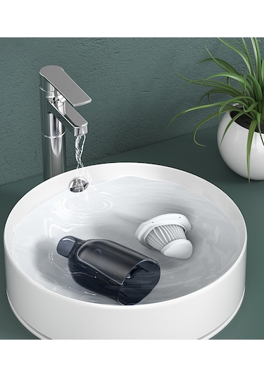 Ezere Kuru Ve Islak Kullanım İçin Mini Kablosuz Araç Süpürgesi Şa Siyah