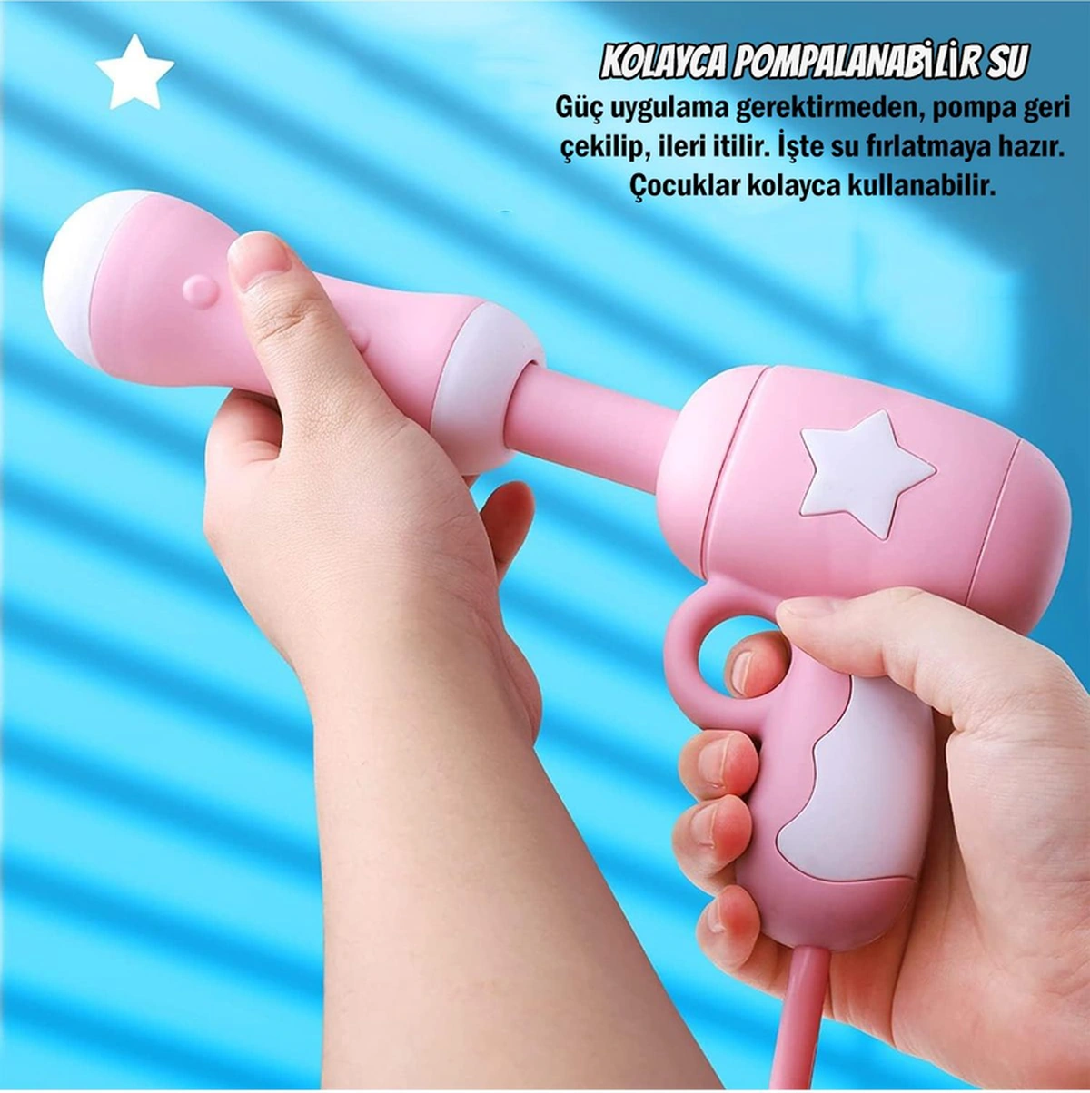 Sırt Çantalı Sırta Takılabilen Pompalı Su Tabancası 2000ml Kapasite