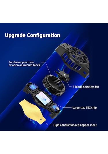 Mufunye S1-3030 Tipi C Usb Soğutucu, Akıllı Telefon Soğutma Aparatı, Hızlı Soğuma, Sessiz Çalışma, Oyun Ve Film İçin, Uzay Gümüşü