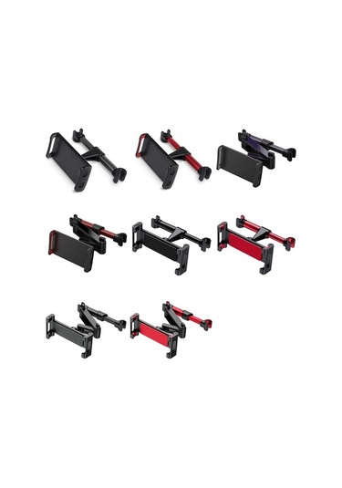 Wondernest Araba Koltuğu Teleskopik Braketi - Arka Yastık & Telefon Tutucu, 06 Yükseltme Sürümü Kırmızı Kırmızı