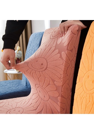 Gajeena Yüksek Esnekliğe Sahip Mevsimlere Uyumlu Entegre Omuzlu Kalınlaşmış Gömlekli Sandalye Kılıfı - Yıkama Eliyebilir, Bulut Mavisi 45-55cm Omuz Yüksekliği, 38-48cm Oturma Uzunluğu DiğER