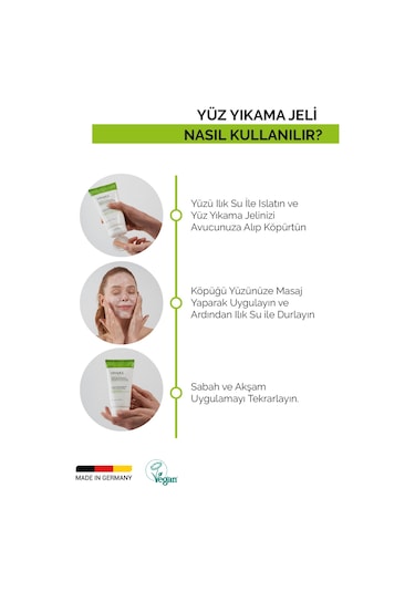 Vitayes Yeşil Çay Özlü Yüz Yıkama Jeli 3 x 150 ML