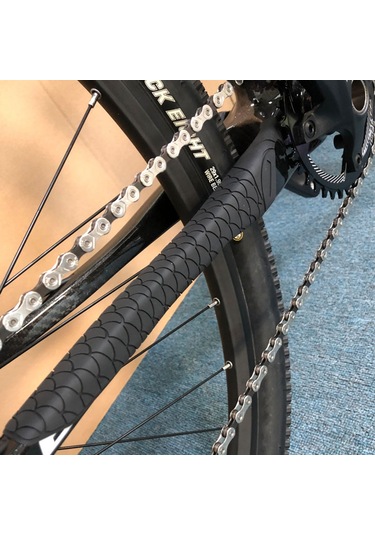 Ranyeek Bisiklet Zincir Koruyucu Silikon Kılıf - Dağ Ve Yol Bisikletleri İçin Çerçeve Koruma Bandı, Uzun Model