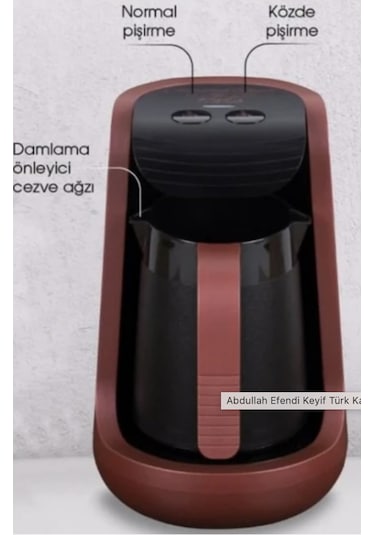 Abdullah Efendi Keyif E-220 Közde Pişirme Türk Kahve Makinesi