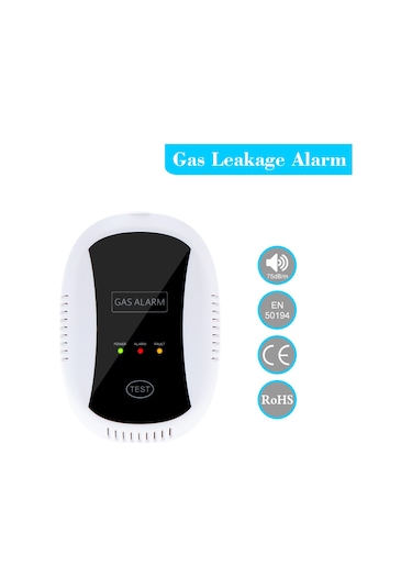 Geeksen Yüksek Hassasiyetli Kablosuz Gaz Alarmı - Doğalgaz, Lpg Ve Co Tespiti İçin Ev & Ofis Güvenliği