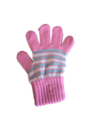 Kız Çocuk Eldiven Pembe 4-8 Yaş Pembe