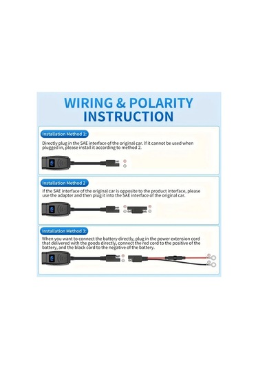 Xuweiwei Motorsiklet Gidon Telefon Sarj Cihazi Pd30 Qc30 Hizli Sarj Volt Metreli Saeden Usb Adaptor 12v36v Bisikletler Yesil Isik