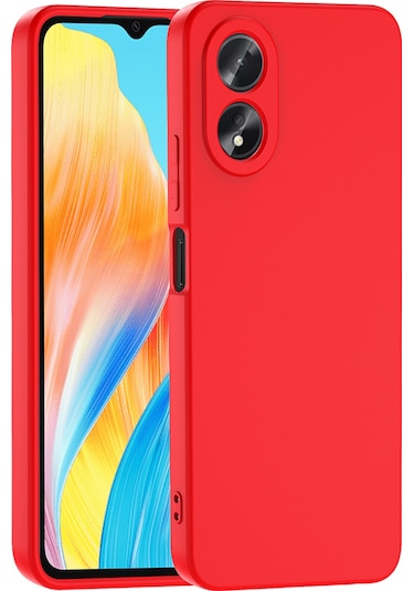 Zore Oppo A38 Uyumlu Msra Mara Lansman Kapak-kırmızı Kırmızı