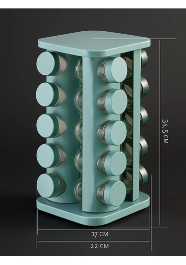 Airexpress Döner Tabanlı Baharat Kavanozları 446919613 Kaolin