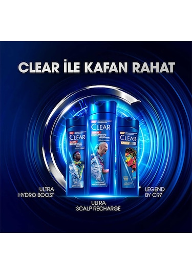 Clear Men Kepeğe Karşı Etkili Şampuan Vinicius Júnior 350 Ml Beyaz