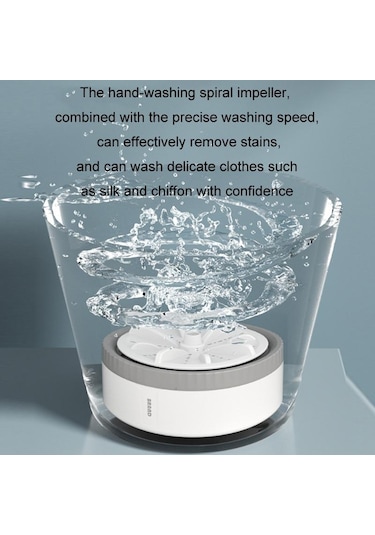 Sones Mini Taşınabilir İç Çamaşırı Çorap Türbin Çamaşır Makinesi, Renk: Turuncu Standart