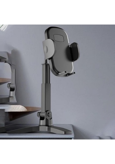 Petinka Telefon Standı Masaüstü 360 Derece Dönebilen Başlıklı Ayaklı Telefon Tripodu