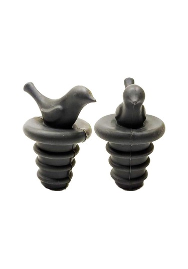 4' Lü Silikon Kuş ve Kelebek Şişe Tıpası Yağdanlık Tıpası