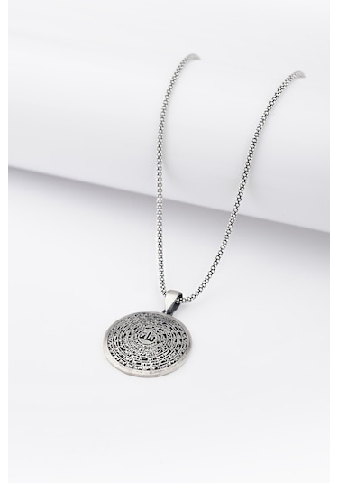 Encili Silver 925 Ayar Gümüş Esma'Ül Hüsna Model Erkek Kolye