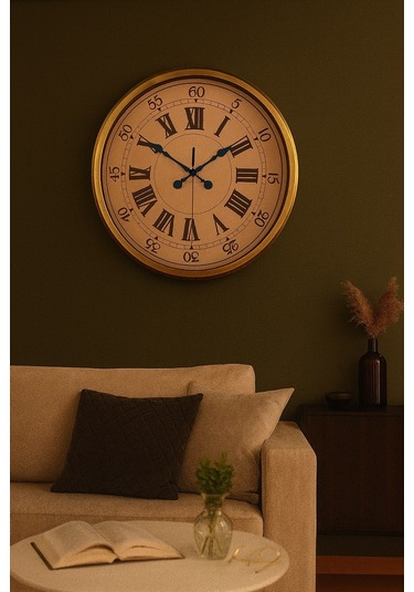 Büro Ev Ofis Hediyesi İçin 52cm Retro Metal Stil Duvar Saati Diğer