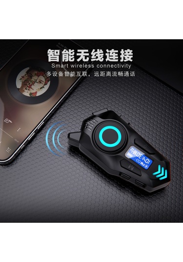 K09 Intercom Bluetooth Motosiklet Kask Kulaklığı Çift Yönlü Intercom Ve Müzik Desteği