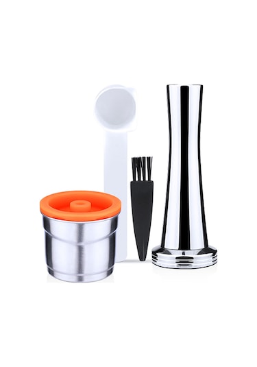 Monyee İlly X7.1/y3.2/y5 Uyumlu Paslanmaz Çelik Tekrarlı Kafein Kapsülü Seti - Tamper, Kaşık Ve Fırça İle Evde Hızlı, Pratik Ve Çevre Dost Kahve Hazırlama Aleti Diğer