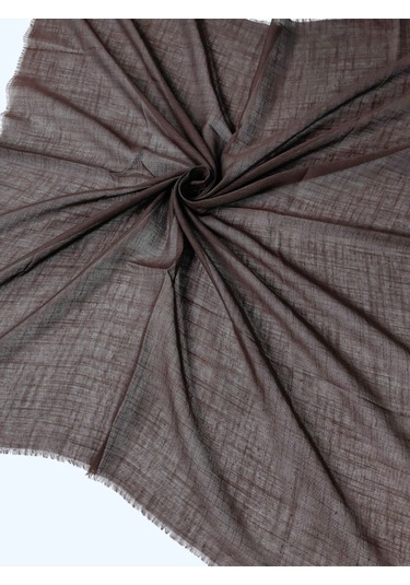 Enba Flamlı Yazma %100 Pamuk Nefes Alan Doğal Kumaş Koyu Kahve