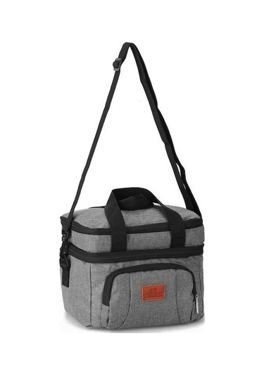 Pazly Öğle Yemeği Çantası El Taşınabilir Isı Yalıtımlı Piknik İş Çantası Gri Gri