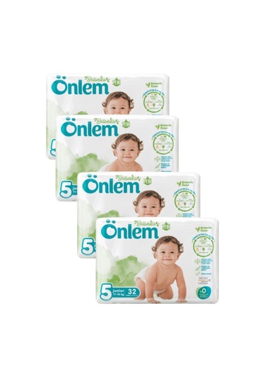 Önlem Botanika Bebek Bezi 5 Numara Junior Ikili Jumbo 32'li x 4 4'lü
