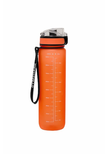 1 Litre Ölçü Göstergeli Spor Su Şişesi Turuncu