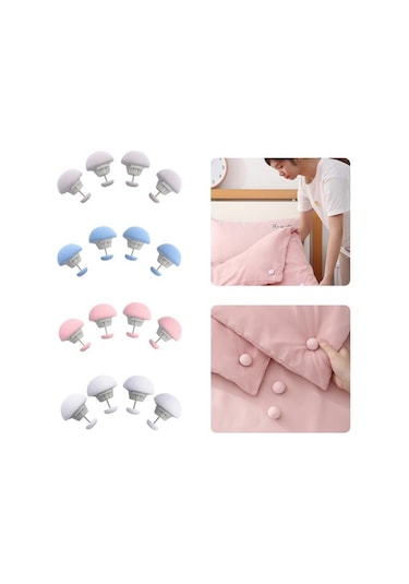 Yorgan,nevresim, Sabitleyici 4adet -gri