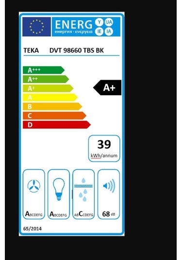 Teka DVT 98660 TBS BK Duvar Tipi Davlumbaz 112930043